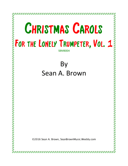 Christmas Carols For The Lonely Trumpeter Vol 1 Sheet Music