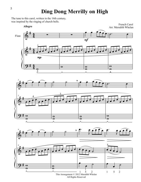 Free Sheet Music Christmas Duets For Violin Piano Ding Dong Merrily On High