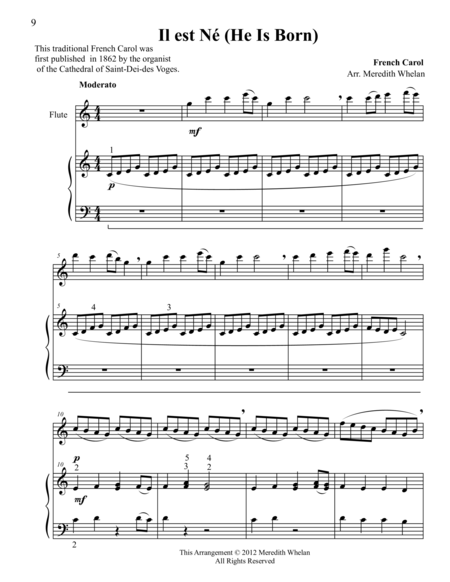 Free Sheet Music Christmas Duets For Violin Piano Il Est Ne He Is Born