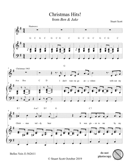 Free Sheet Music Christmas Hits