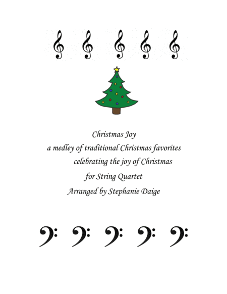 Christmas Joy Medley For String Quartet Sheet Music