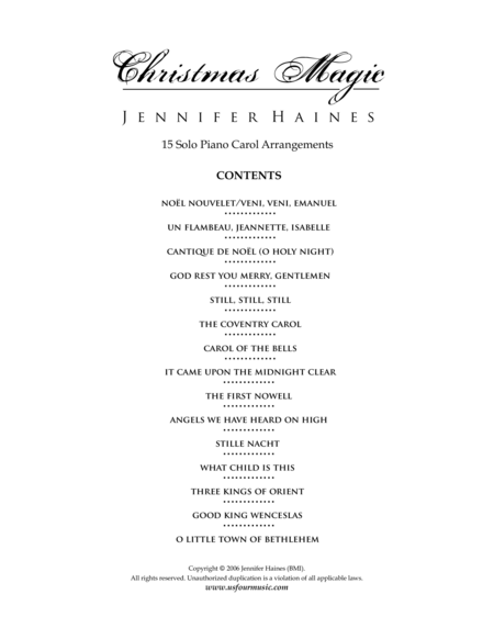 Christmas Magic Collection Sheet Music