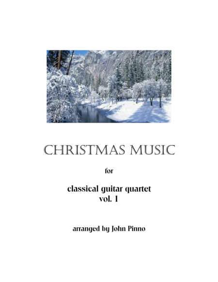 Christmas Music For Classical Guitar Quartets Vol 1 Sheet Music