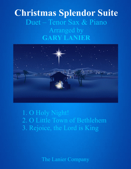 Christmas Splendor Suite Tenor Sax And Piano With Score Parts Sheet Music