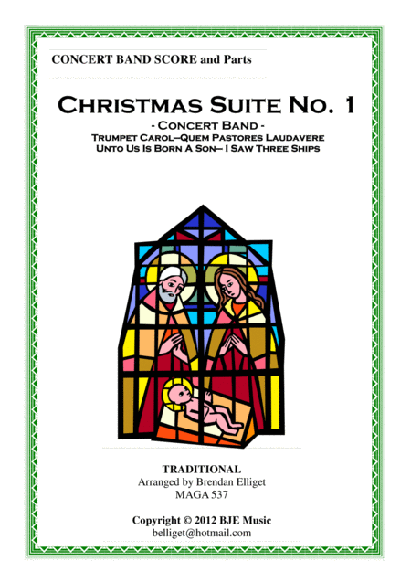 Free Sheet Music Christmas Suite No 1 Concert Band