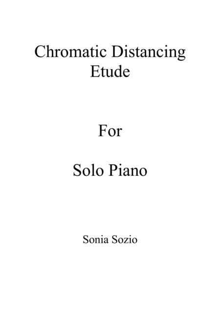 Free Sheet Music Chromatic Distancing Etude