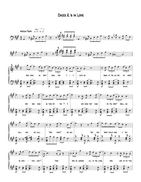 Free Sheet Music Chuck Es In Love