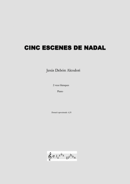 Free Sheet Music Cinc Escenes De Nadal