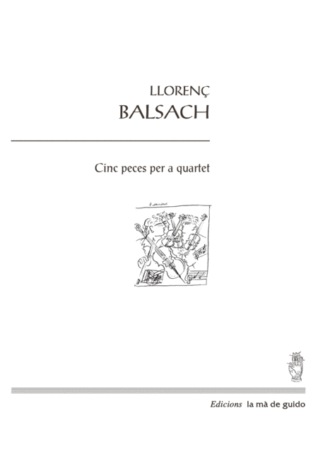 Free Sheet Music Cinc Peces Per A Quartet