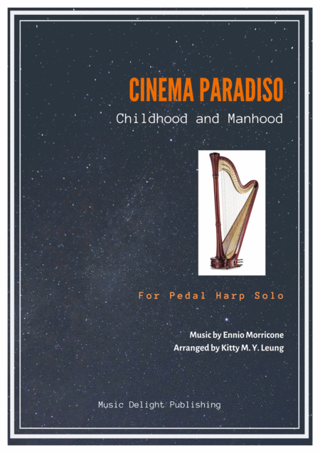 Free Sheet Music Cinema Paradiso Childhood And Manhood Pedal Harp Solo
