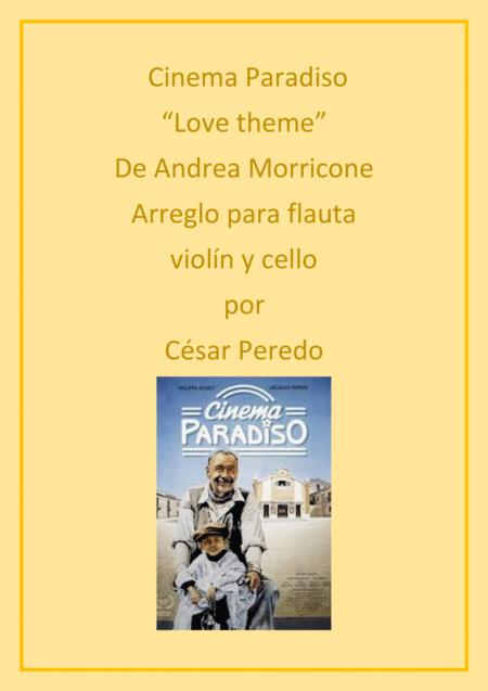 Cinema Paradiso Love Theme For Flute Violin And Cello Sheet Music