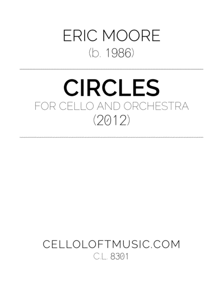 Circles Concerto For Cello Hs String Orchestra Sheet Music