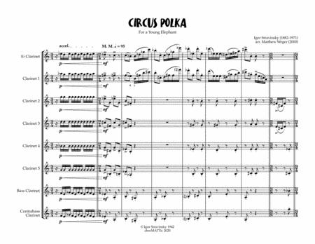 Circus Polka Clarinet Choir Sheet Music