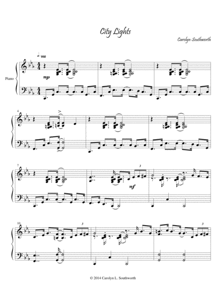 City Lights Sheet Music