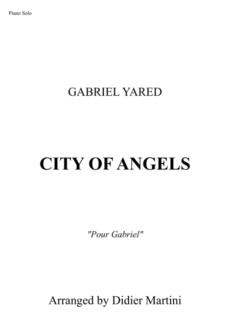 City Of Angels Sheet Music