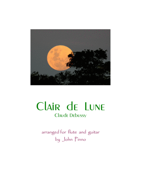 Clair De Lune Flute And Classical Guitar Sheet Music