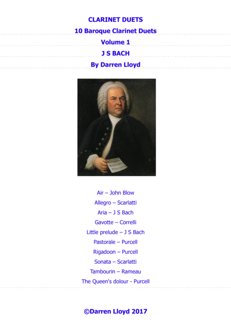 Free Sheet Music Clarinet Duets 10 Baroque Duets Volume 1