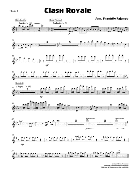 Clash Royal Sheet Music