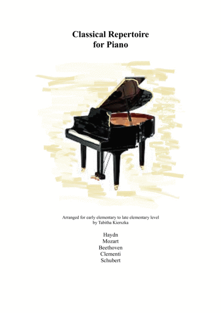 Classical Repertoire For Piano Elementary Level Sheet Music