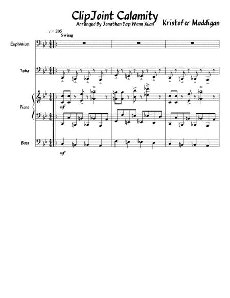 Free Sheet Music Clipjoint Calamity Full Orchestration