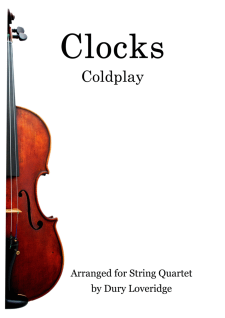 Free Sheet Music Clocks Coldplay For String Quartet