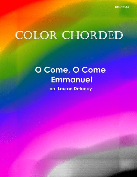 Color Chorded O Come O Come Emmanuel Sheet Music