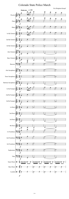 Colorado State Police March Sheet Music