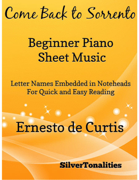 Free Sheet Music Come Back To Sorrento Beginner Piano Sheet Music