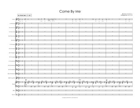 Free Sheet Music Come By Me Harry Connick Jr Version