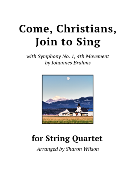 Free Sheet Music Come Christians Join To Sing For String Quartet