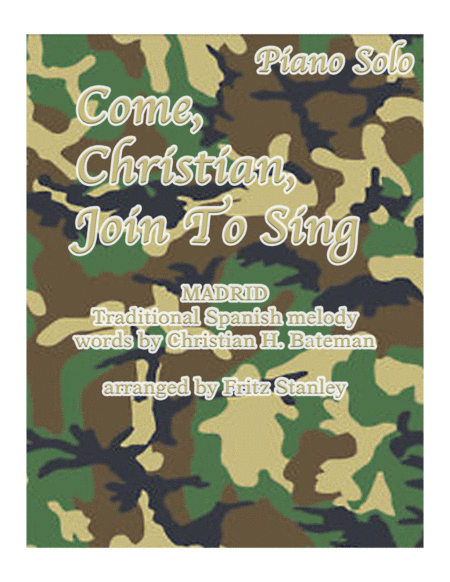 Free Sheet Music Come Christians Join To Sing Piano Solo