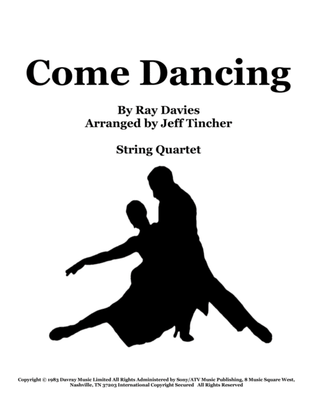 Free Sheet Music Come Dancing