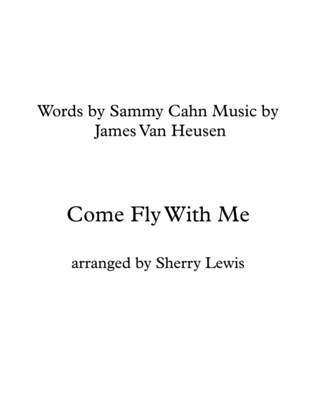 Free Sheet Music Come Fly With Me For String Trio For String Trio