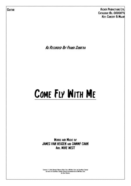 Free Sheet Music Come Fly With Me Guitar