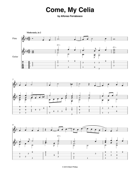 Come My Celia Sheet Music