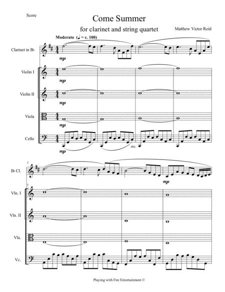 Come Summer Sheet Music