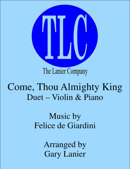 Come Thou Almighty King Duet Violin And Piano Score And Parts Sheet Music