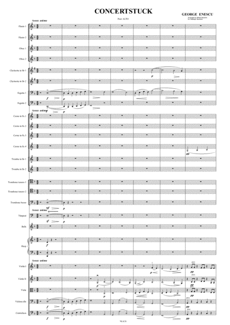 Free Sheet Music Concerststuck Konzertstck Concert Piece For Viola And Orchestra Score And Parts George Enescu