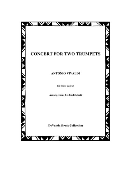 Concert For Two Trumpets Sheet Music