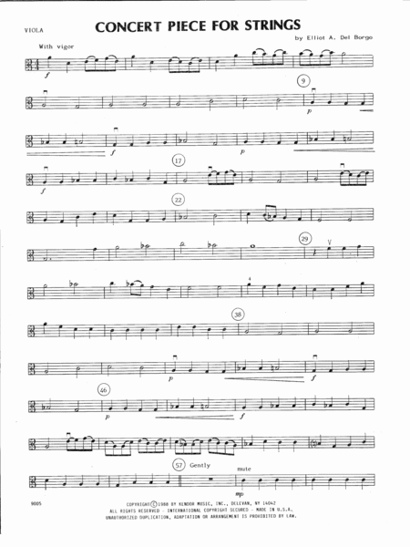 Free Sheet Music Concert Piece For Strings Viola