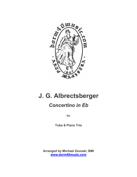 Free Sheet Music Concertino In Eb For Tuba Piano Trio