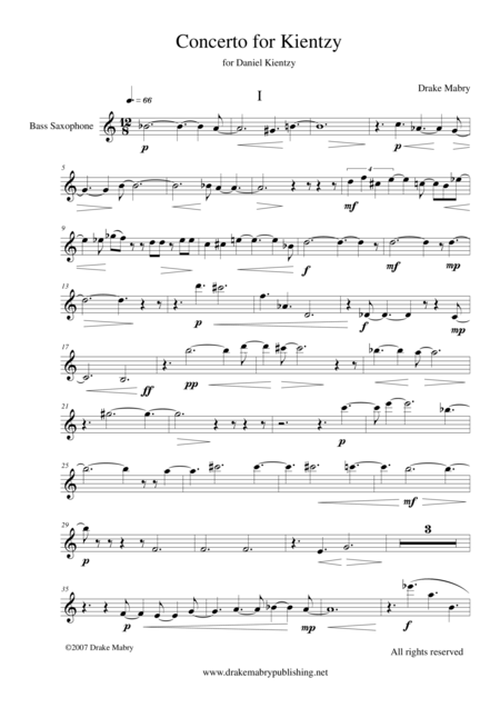 Free Sheet Music Concerto For Kientzy Parts