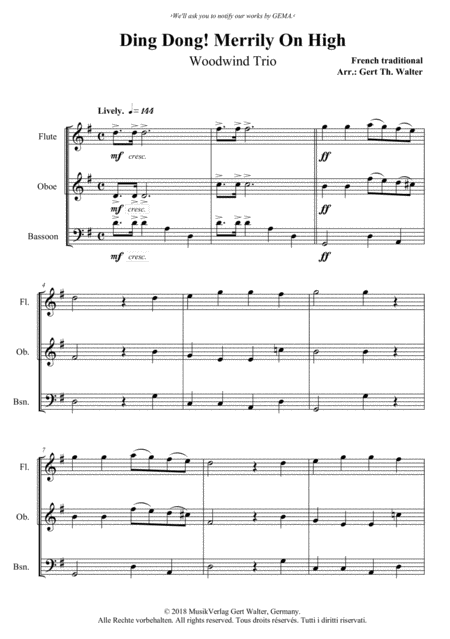 Concerto For Oboe Full Score And Individual Parts Sheet Music