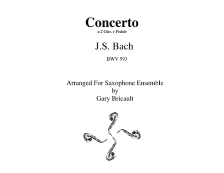 Concerto For Organ Bwv 593 Sheet Music