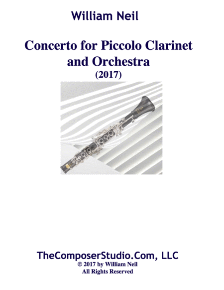 Free Sheet Music Concerto For Piccolo Clarinet And Chamber Orchestra 2017