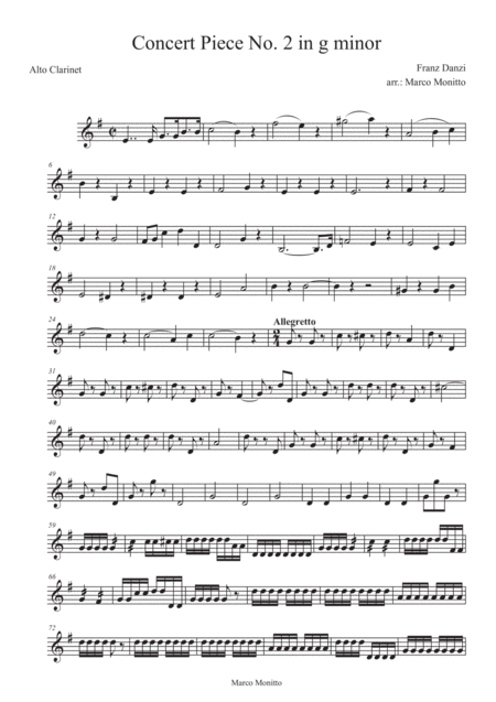 Concertpiece N 2 In G Minor Sheet Music