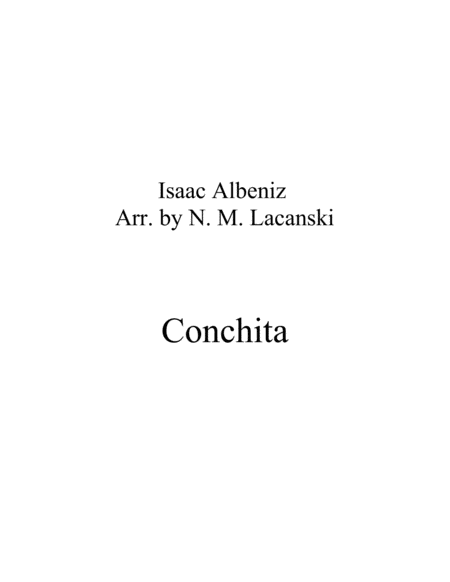 Free Sheet Music Conchita