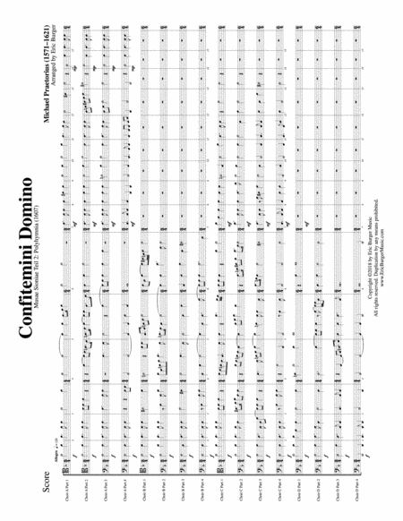 Free Sheet Music Confitemini Domino For Trombone Or Low Brass Sexdectet 16 Part Ensemble