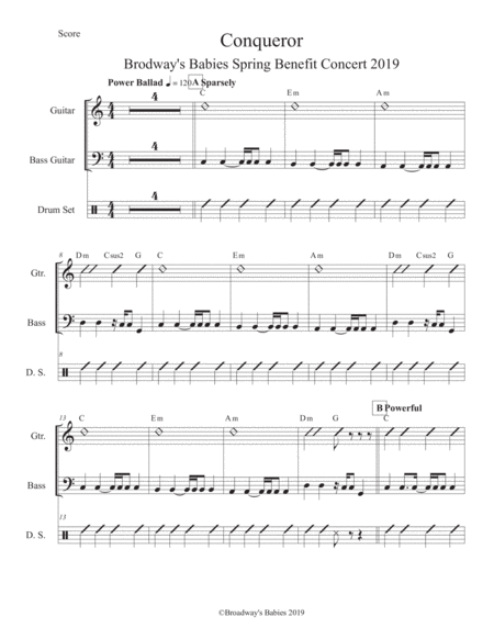 Free Sheet Music Conqueror