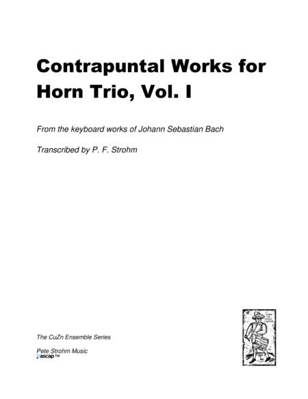 Contrapuntal Works For Horn Trio Vol I Sheet Music